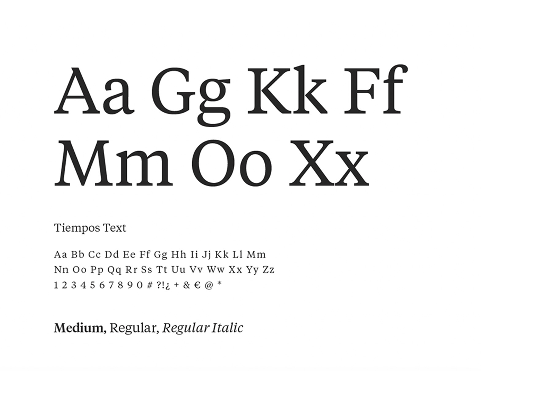 An example of the typeface 
